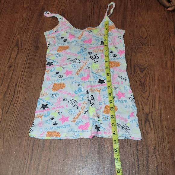 Graffiti style multi color tank top women's size small - Picture 3 of 4